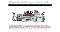 Desktop Screenshot of bdappliance.com